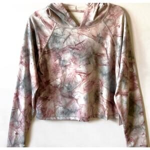 Tie-Dye Womens Cropped Hoodie Size (L) NWT